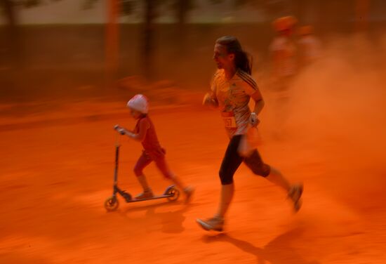 Color race in Moscow
