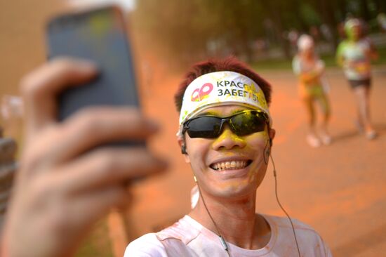 Color race in Moscow