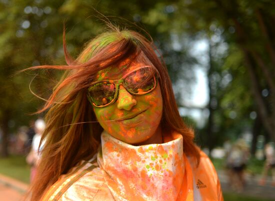 Color race in Moscow