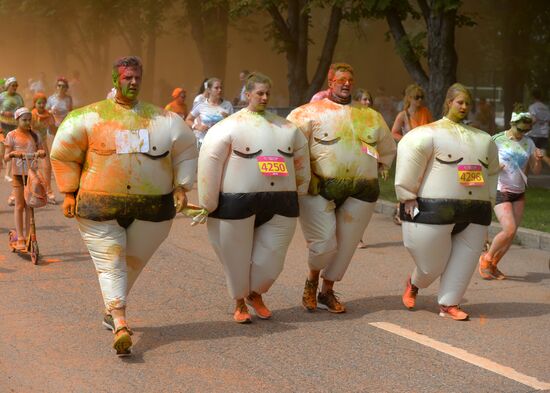 Color race in Moscow