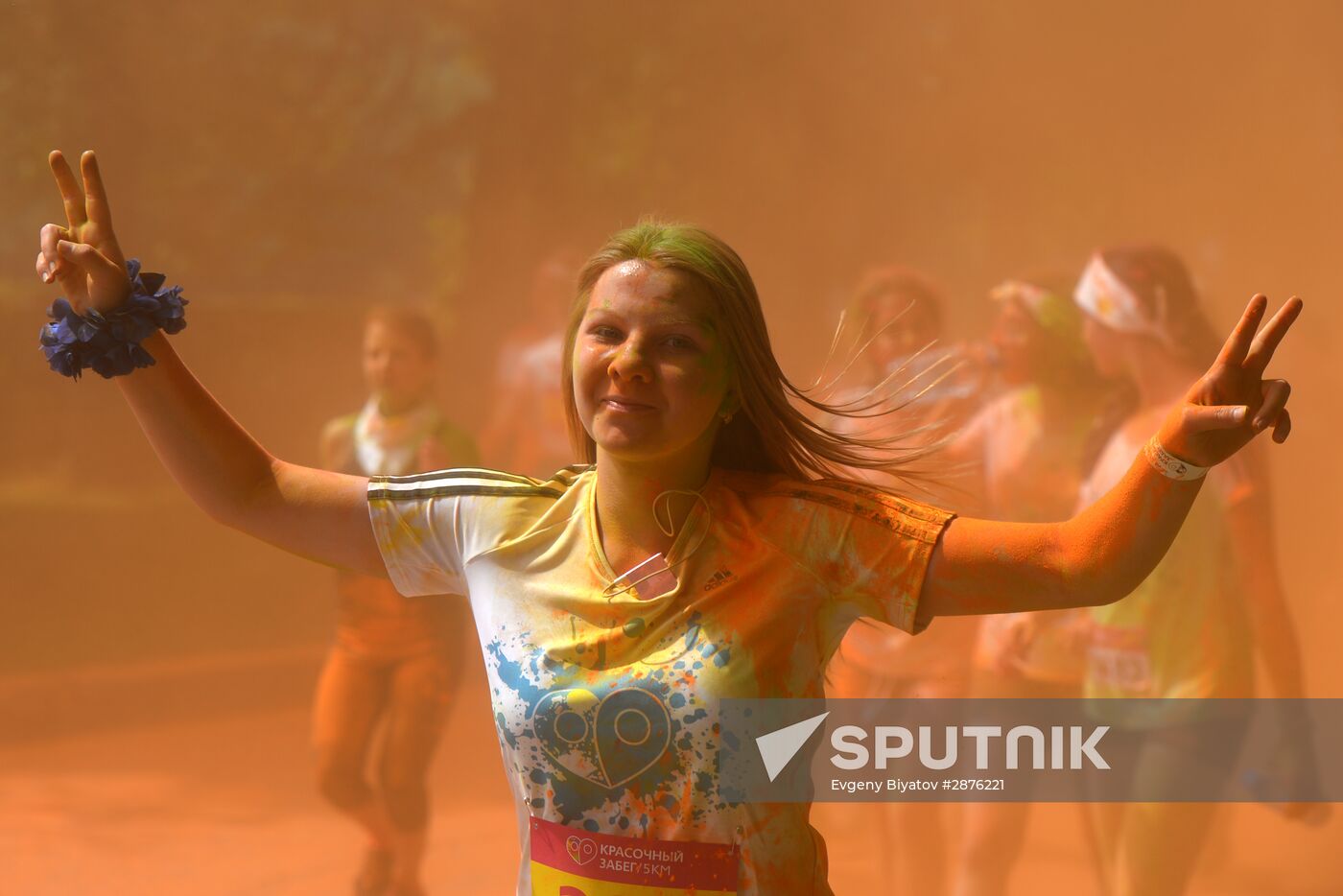 Color race in Moscow