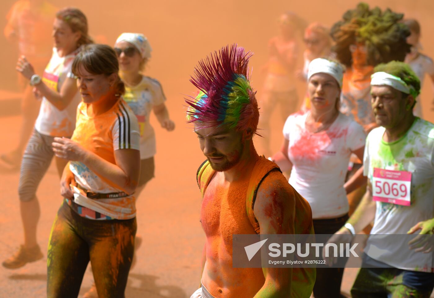 Color race in Moscow