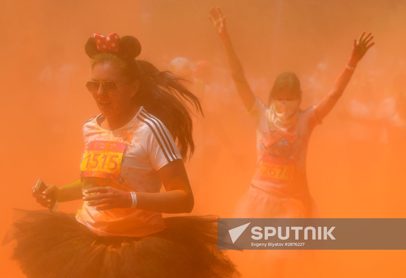 Color race in Moscow