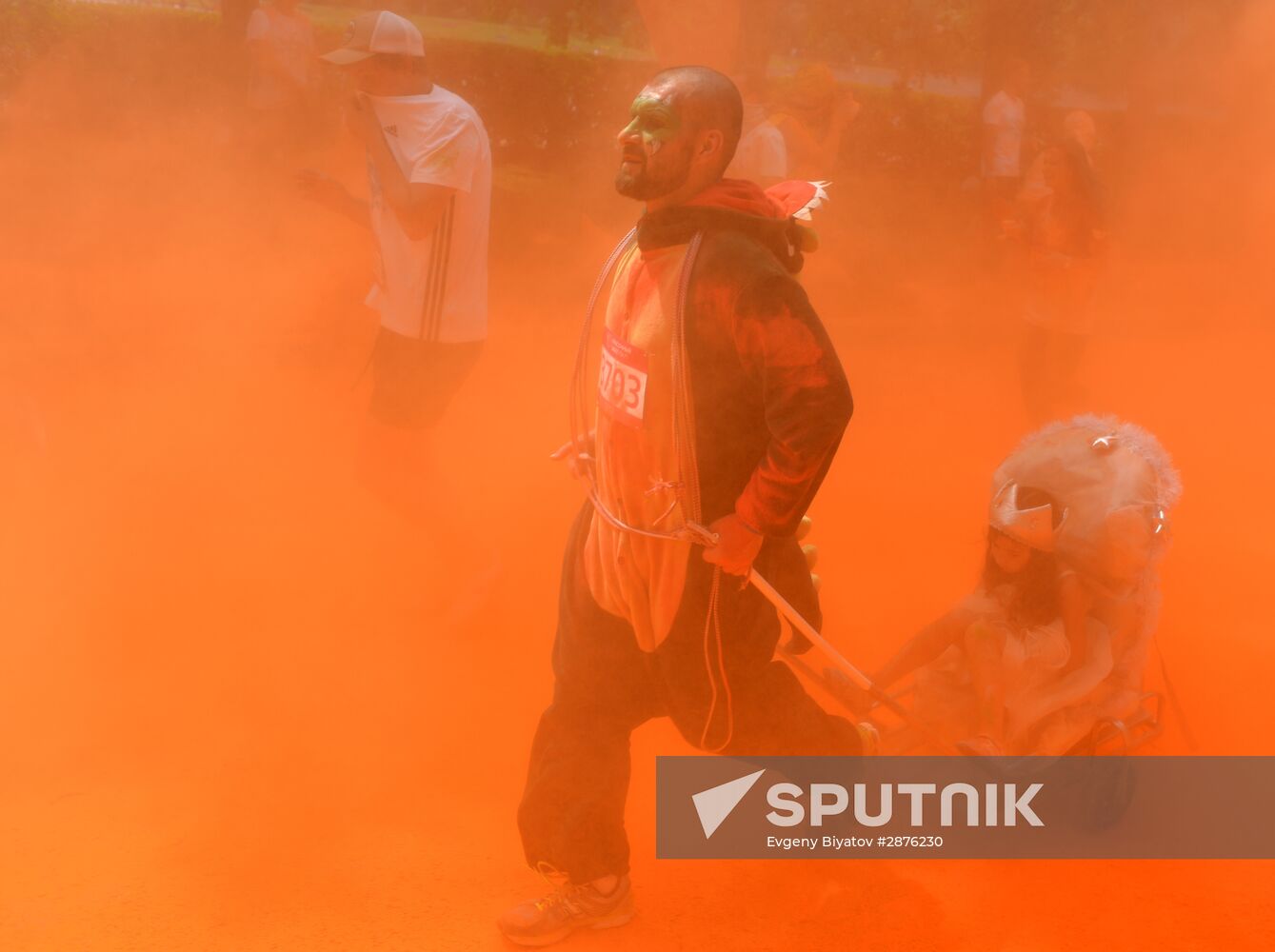 Color race in Moscow