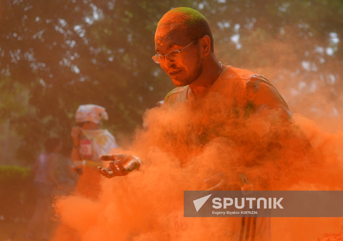 Color race in Moscow
