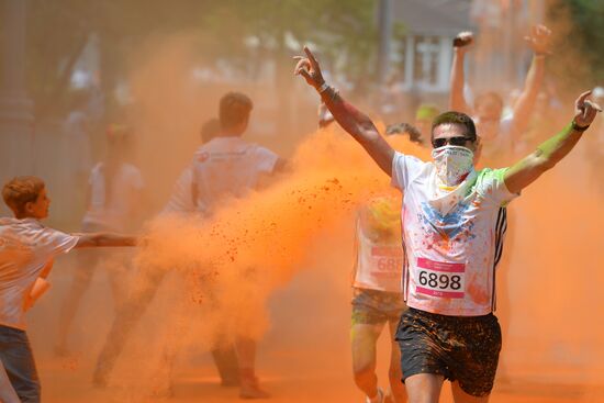 Color race in Moscow
