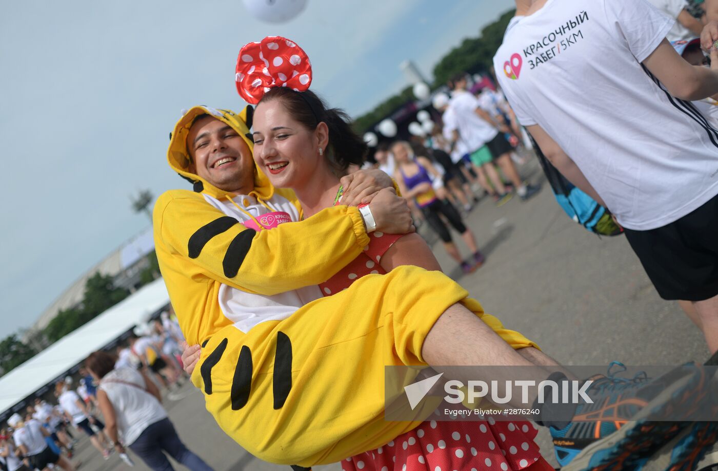 Color race in Moscow