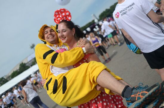 Color race in Moscow
