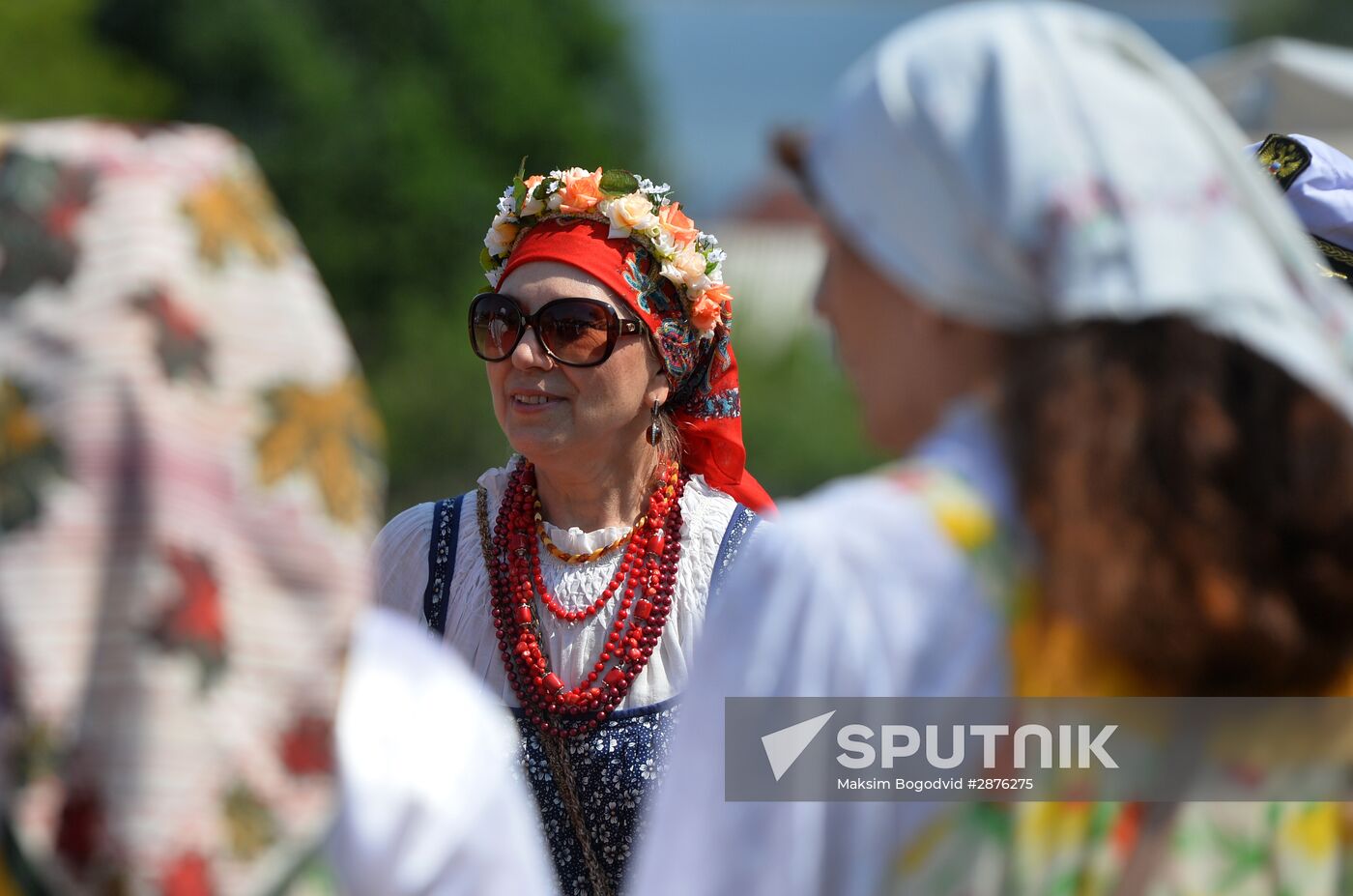 Trinity Sunday celebrations in the village of Matyushino