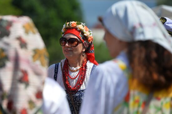 Trinity Sunday celebrations in the village of Matyushino