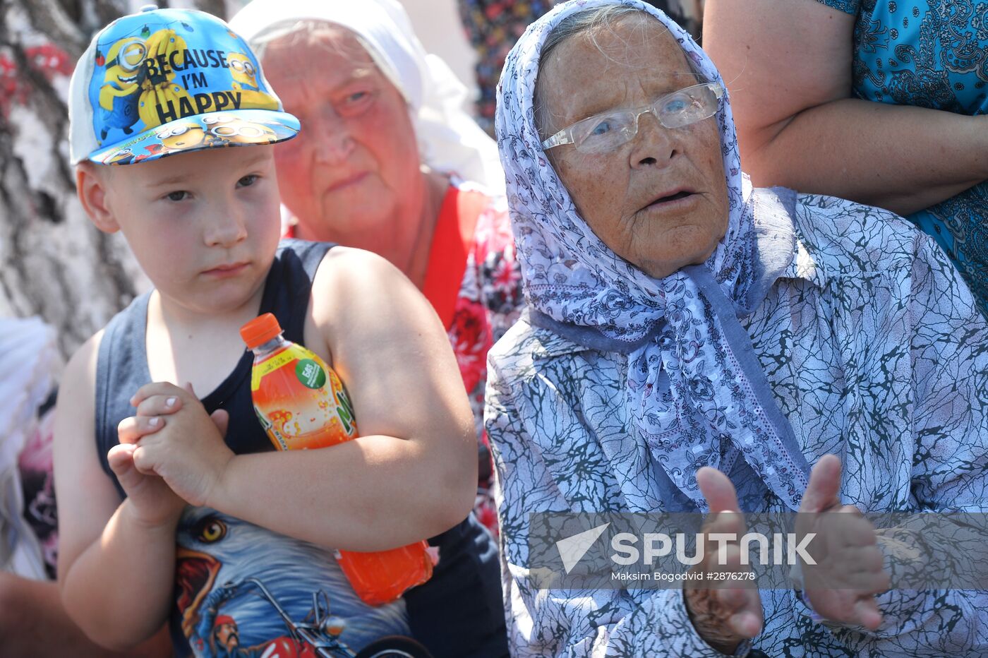 Trinity Sunday celebrations in the village of Matyushino