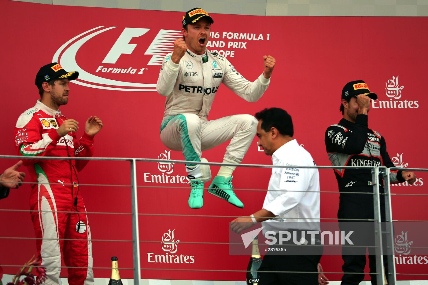 Auto racing. Formula 1. European Grand Prix. Race