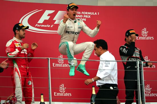 Auto racing. Formula 1. European Grand Prix. Race