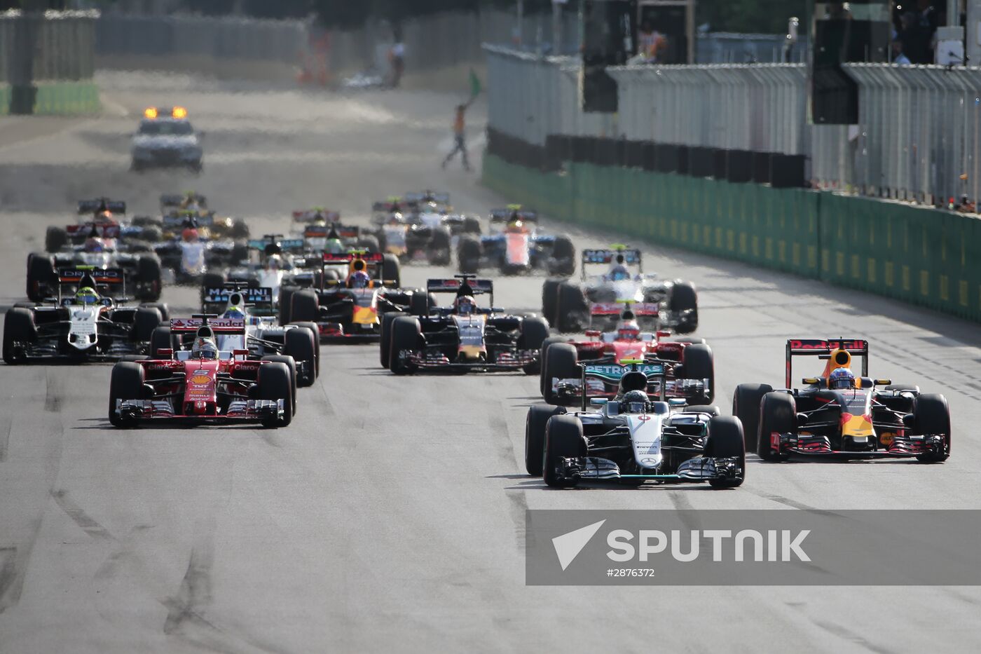 Auto racing. Formula 1. European Grand Prix. Race