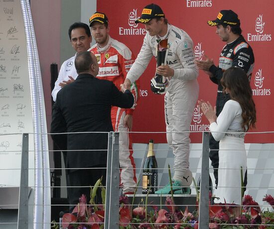 Auto racing. Formula 1. European Grand Prix. Race