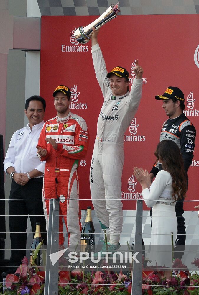 Auto racing. Formula 1. European Grand Prix. Race