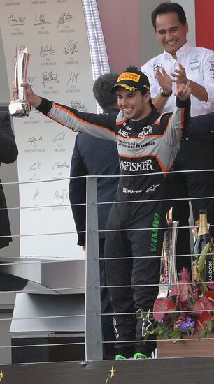 Auto racing. Formula 1. European Grand Prix. Race