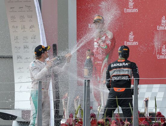 Auto racing. Formula 1. European Grand Prix. Race