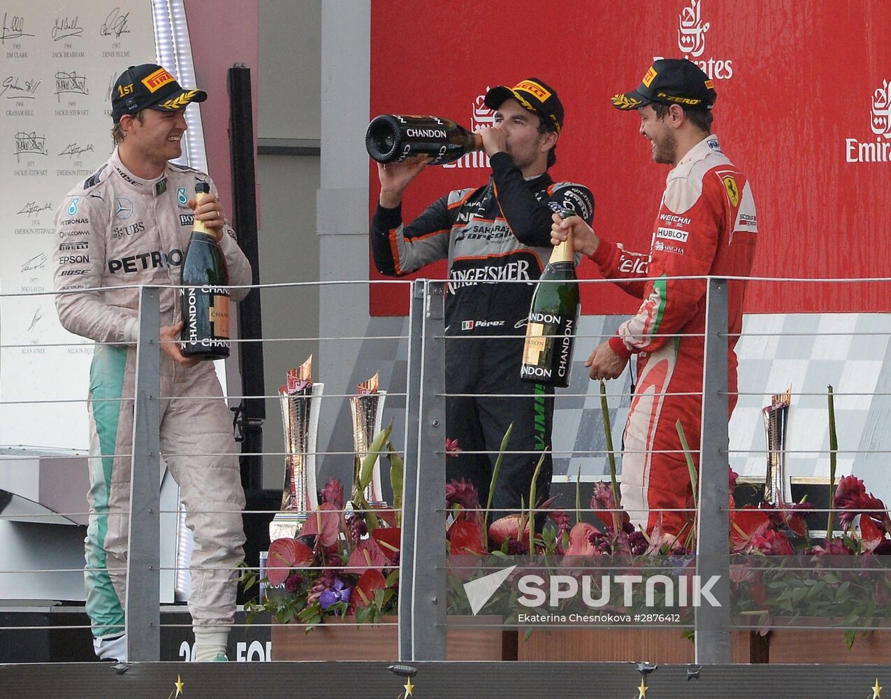 Auto racing. Formula 1. European Grand Prix. Race