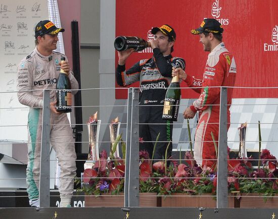 Auto racing. Formula 1. European Grand Prix. Race