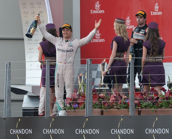 Auto racing. Formula 1. European Grand Prix. Race