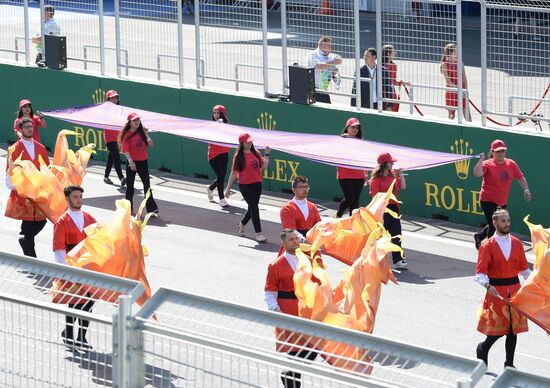 Auto racing. Formula 1. European Grand Prix. Race