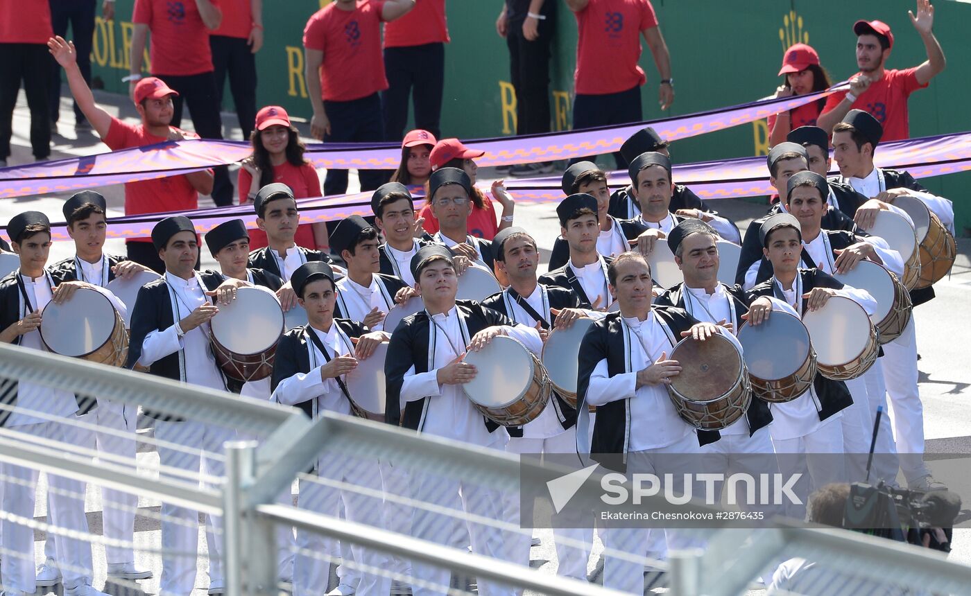 Auto racing. Formula 1. European Grand Prix. Race