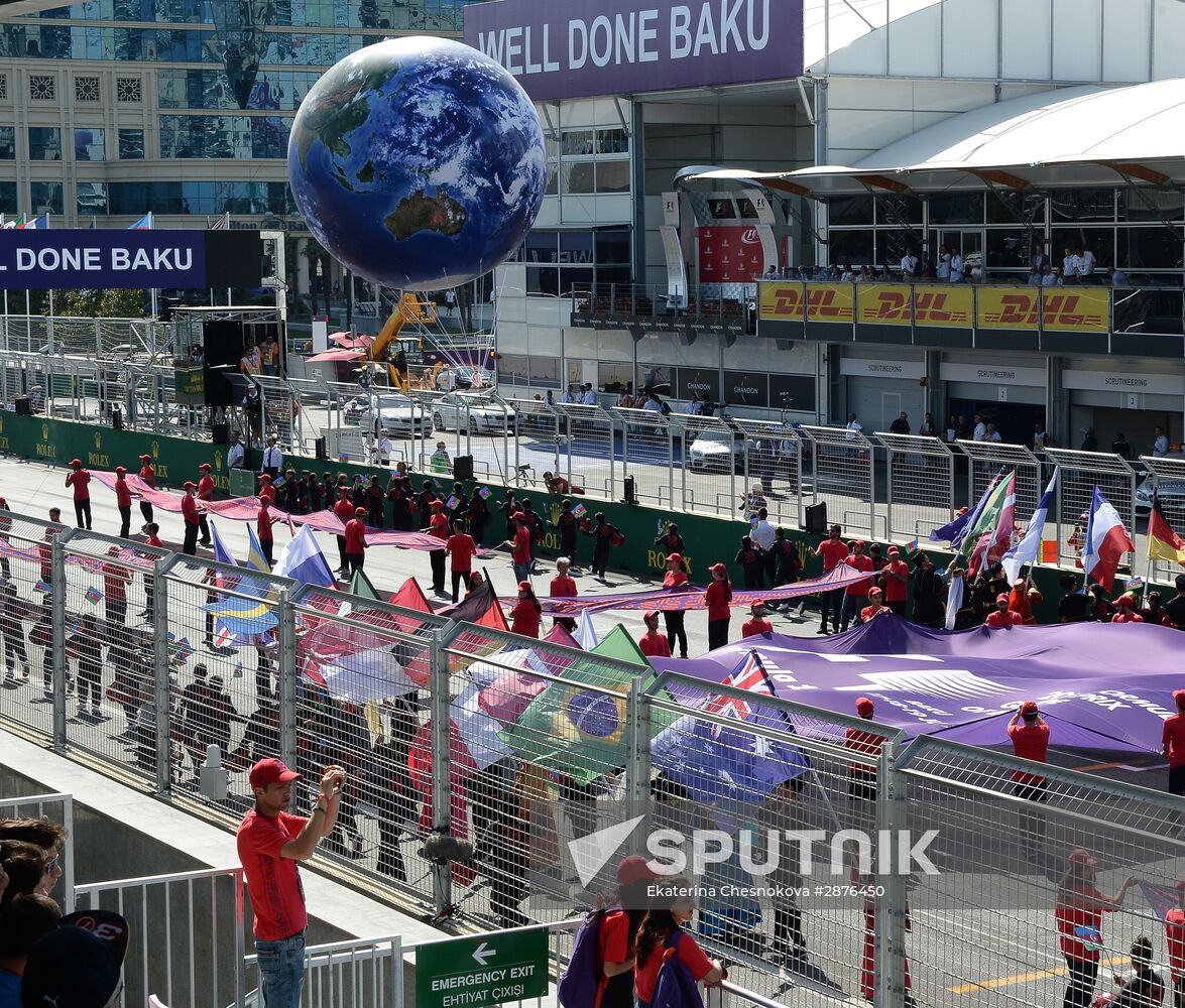 Auto racing. Formula 1. European Grand Prix. Race