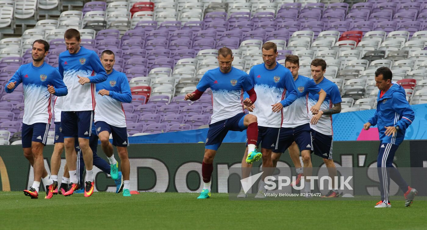 UEFA Euro 2016. Russian national team holds training session