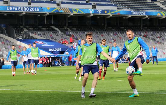 UEFA Euro 2016. Russian national team holds training session
