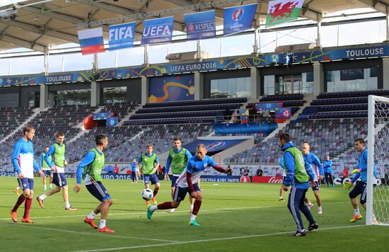 UEFA Euro 2016. Russian national team holds training session