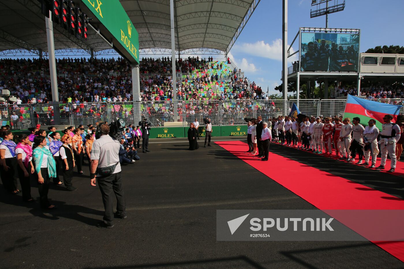 Auto racing. Formula 1. European Grand Prix. Race