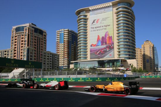 Auto racing. Formula 1. European Grand Prix. Race