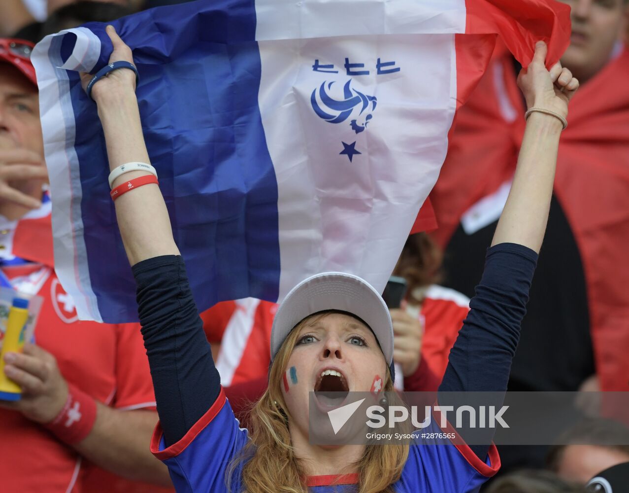 UEFA Euro 2016. Switzerland vs. France