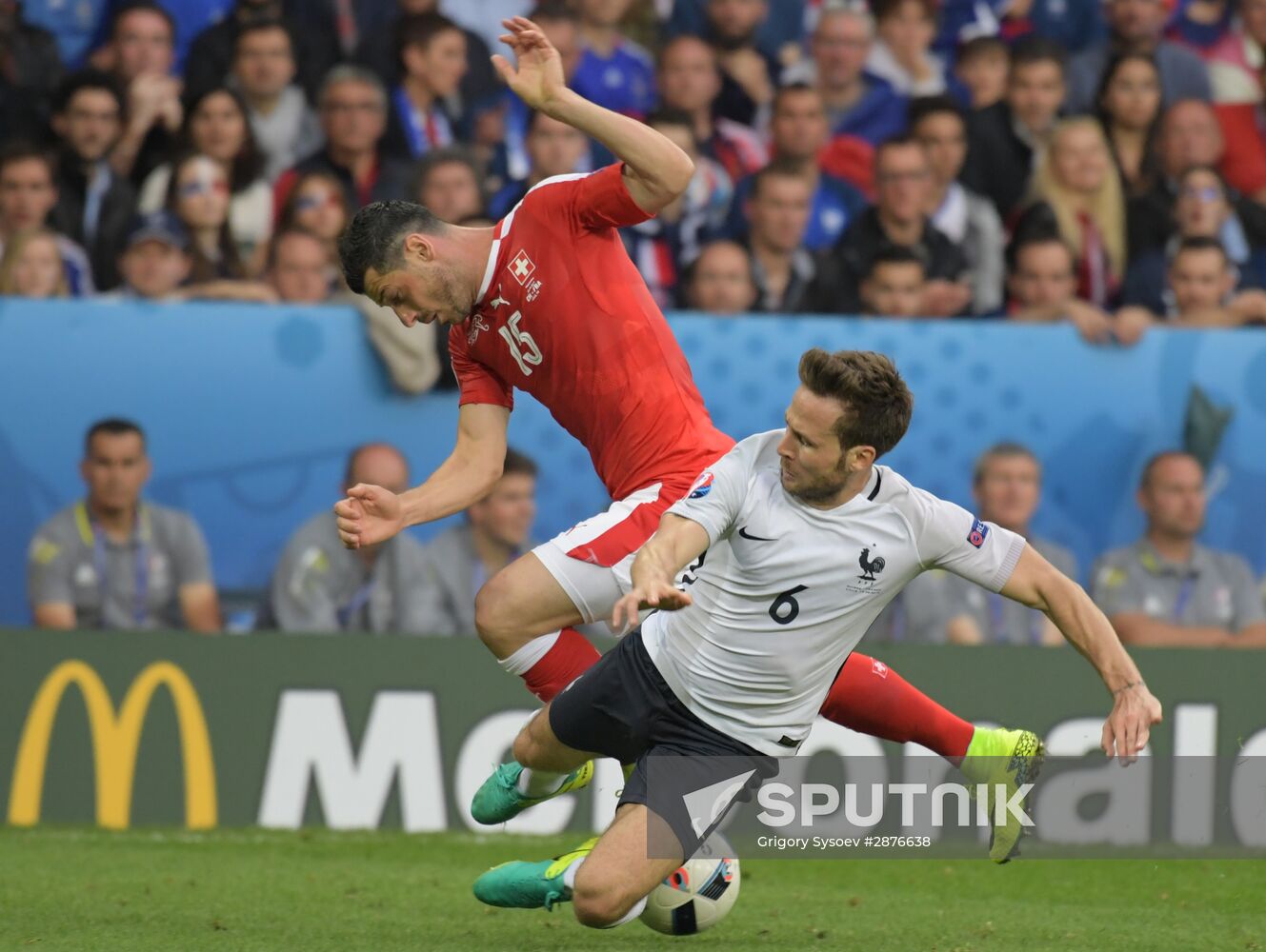 UEFA Euro 2016. Switzerland vs. France
