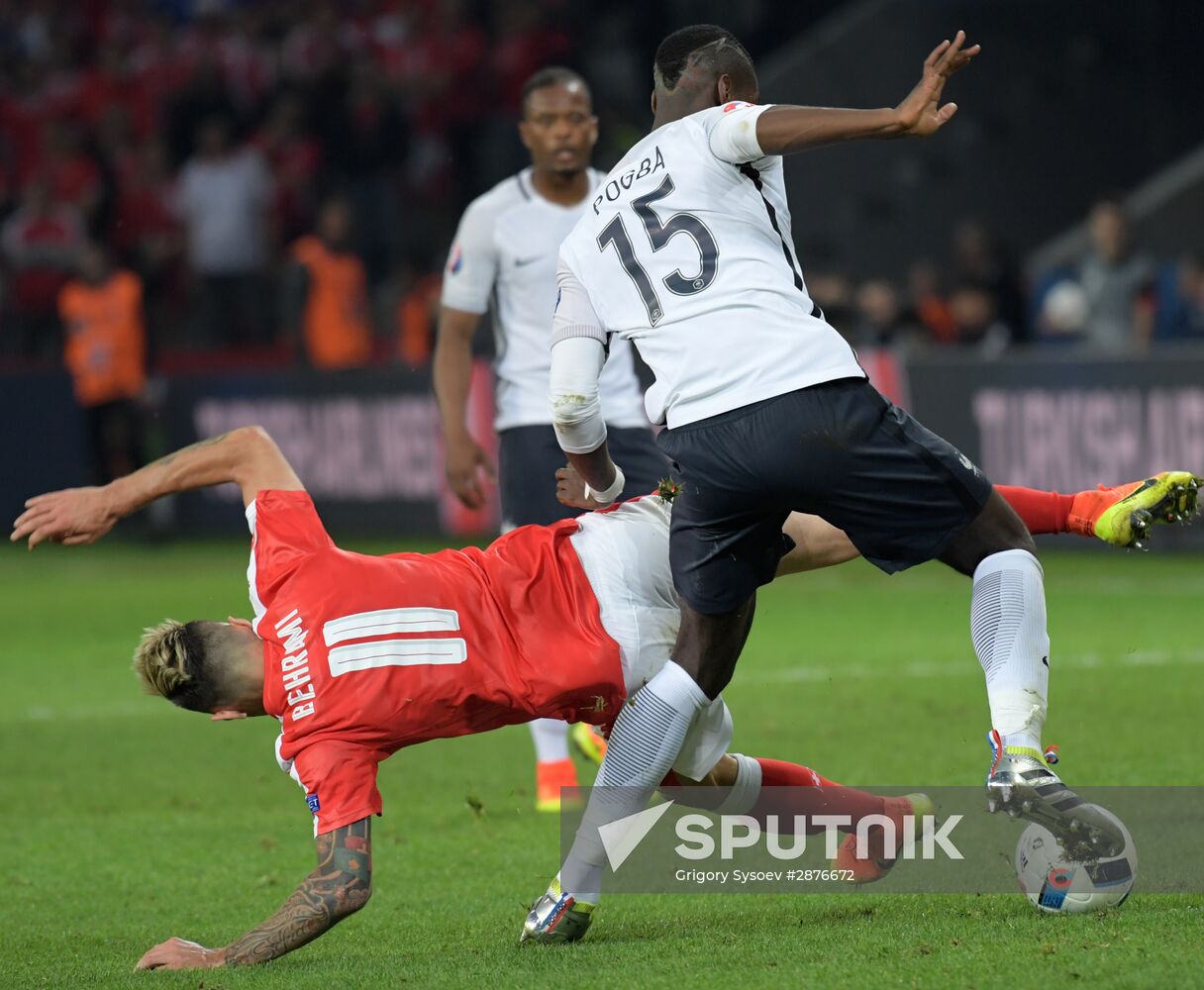UEFA Euro 2016. Switzerland vs. France