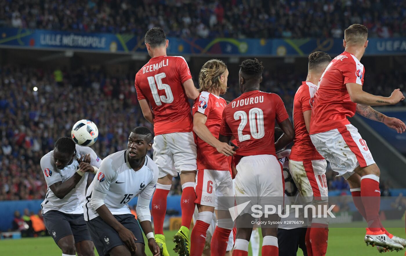 UEFA Euro 2016. Switzerland vs. France