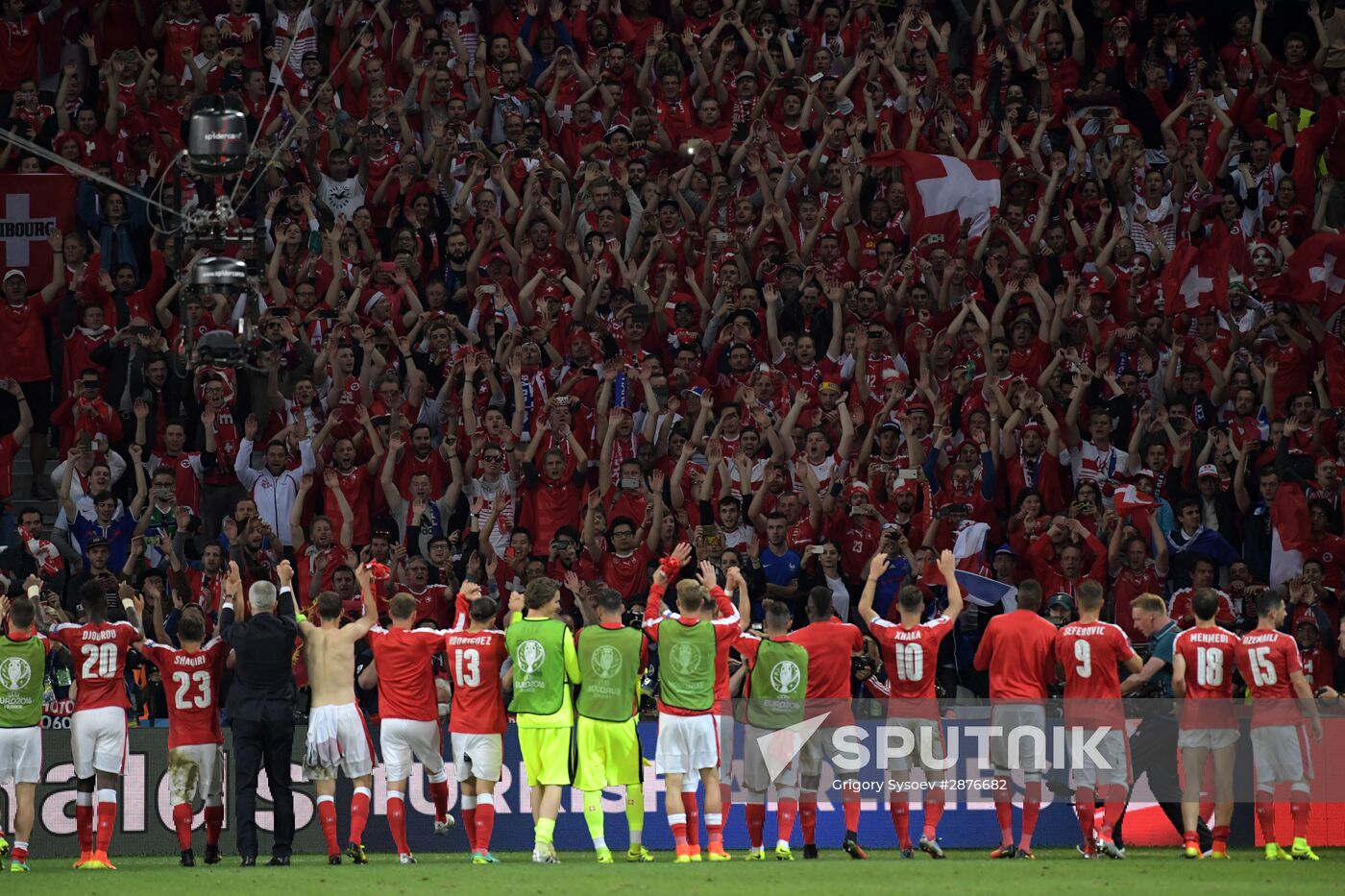 UEFA Euro 2016. Switzerland vs. France