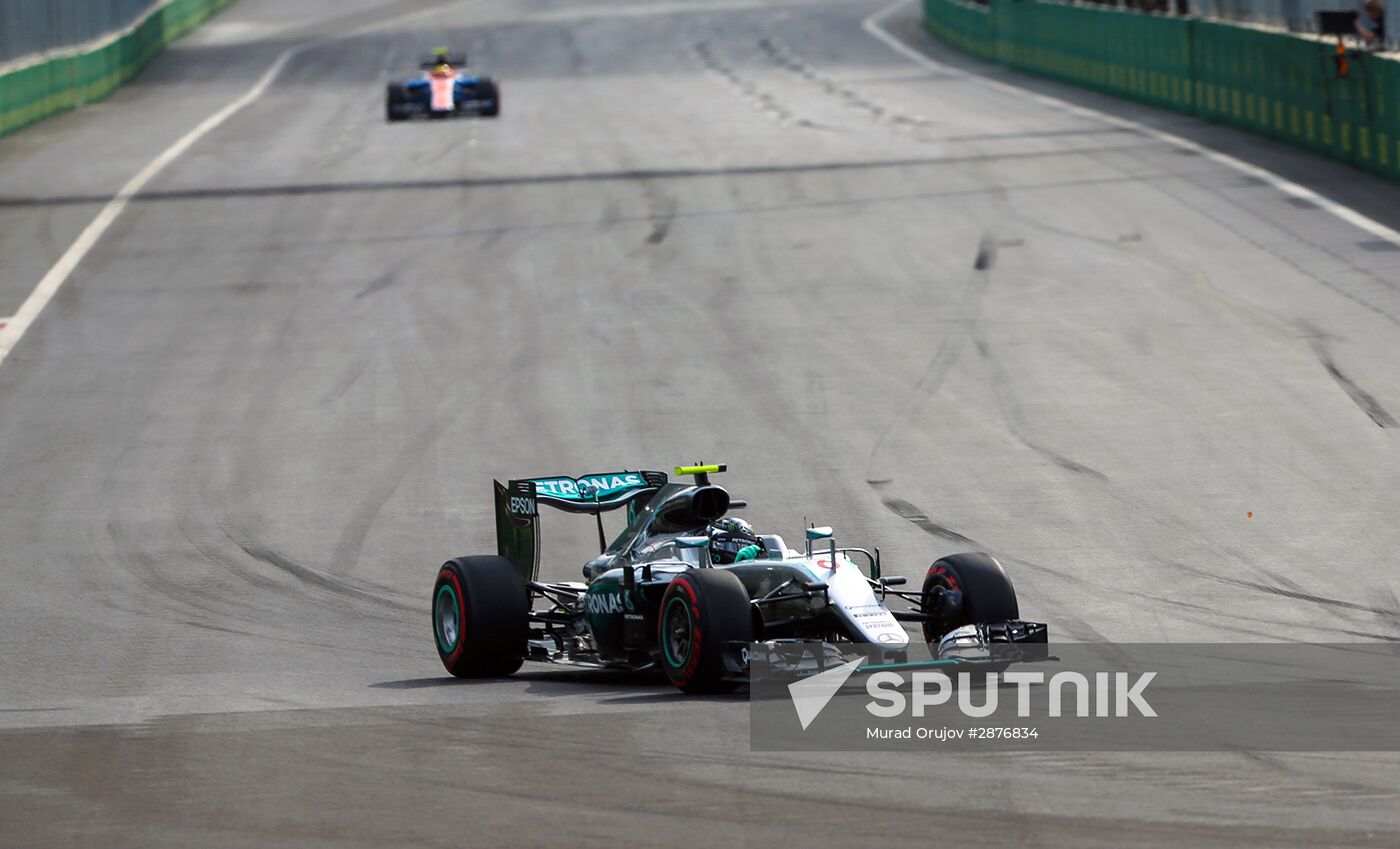 Auto racing. Formula 1. European Grand Prix. Race