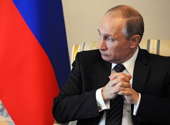 Russian President Vladimir Putin's working trip to St. Petersburg