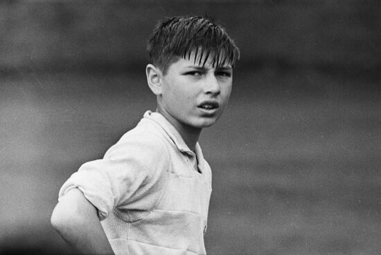 Young football player