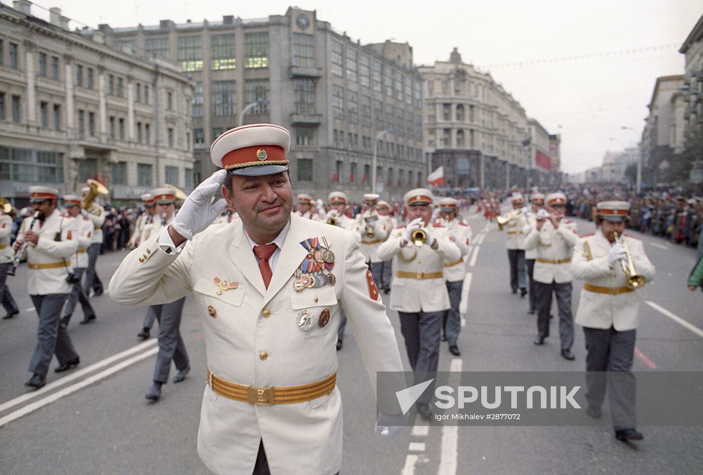 Wind bands parade