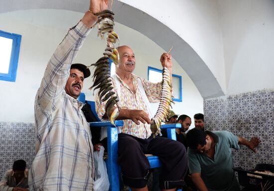 Market on island of Djerba