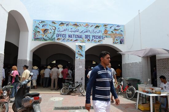 Market on island of Djerba