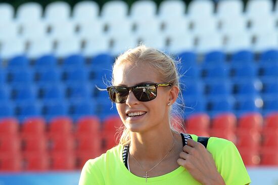 Russian Track and Field Athletics Championship. Day one