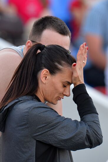 Russian Track and Field Athletics Championship. Day one