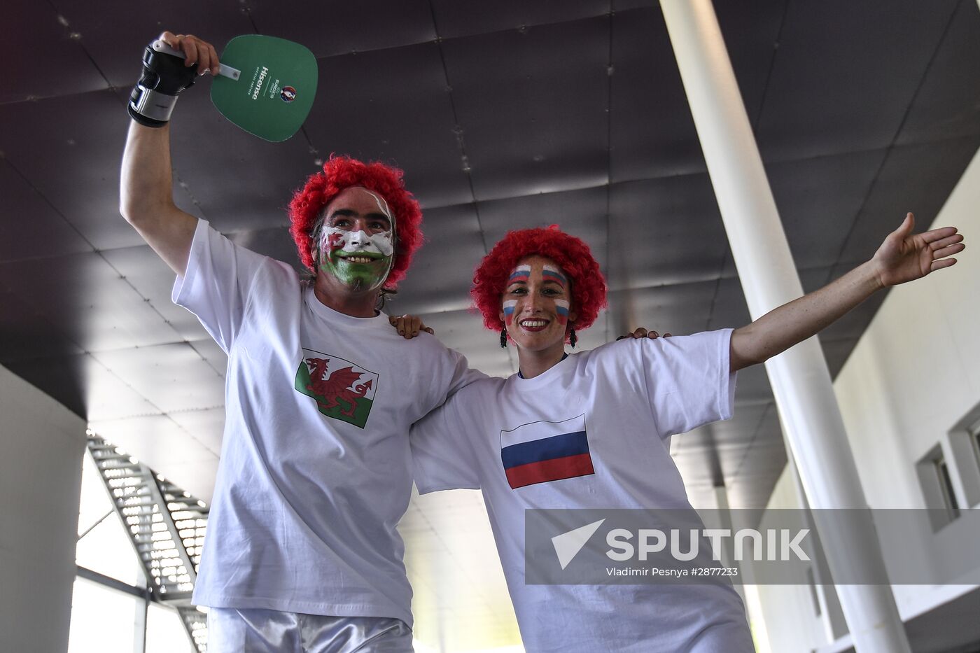 Football. UEFA Euro 2016. Russia vs. Wales
