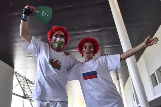 Football. UEFA Euro 2016. Russia vs. Wales