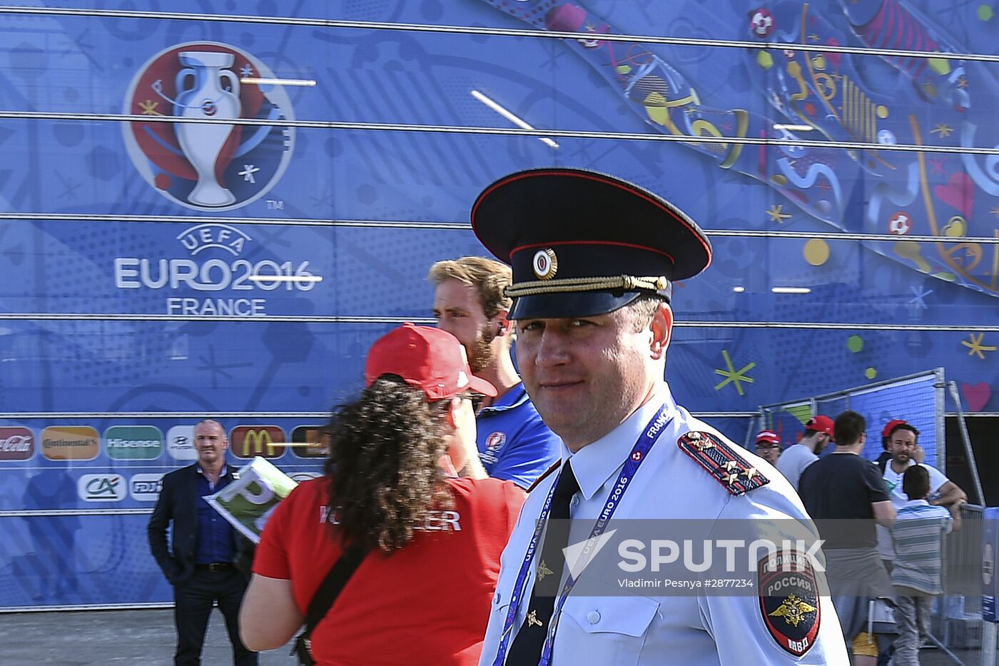 Football. UEFA Euro 2016. Russia vs. Wales