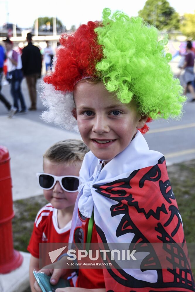 Football. UEFA Euro 2016. Russia vs. Wales